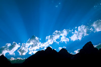 GOD Rays over Grand Tetons